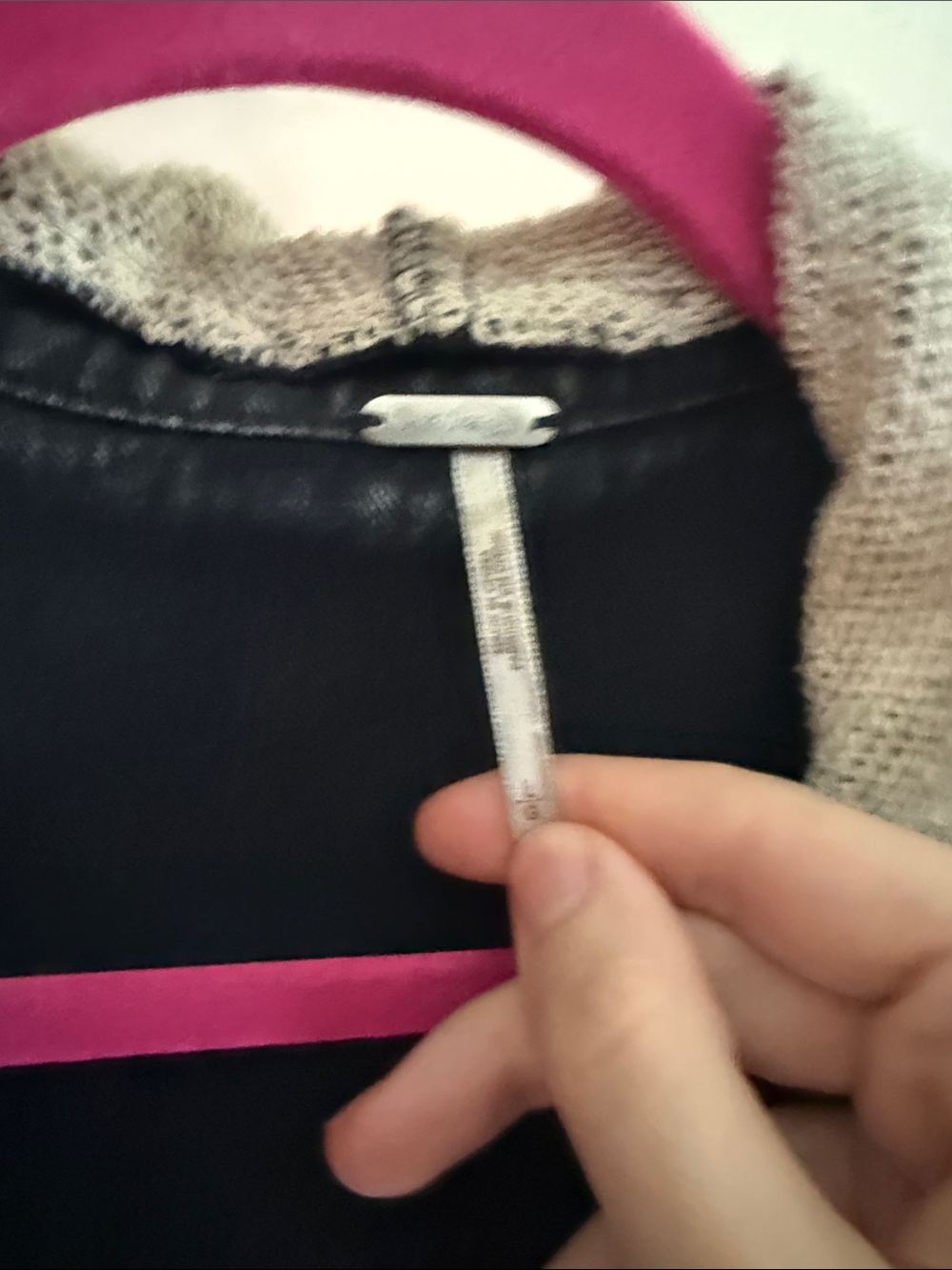 Free people denim and sweatshirt hoodie jean jacket - Picture 4 of 5